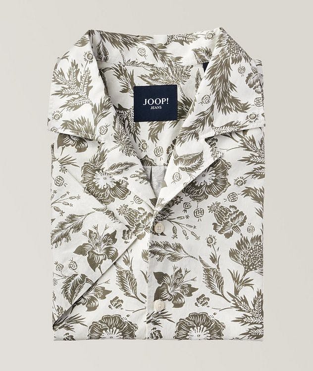 Chemise en coton à motif floral et à manches courtes picture 1