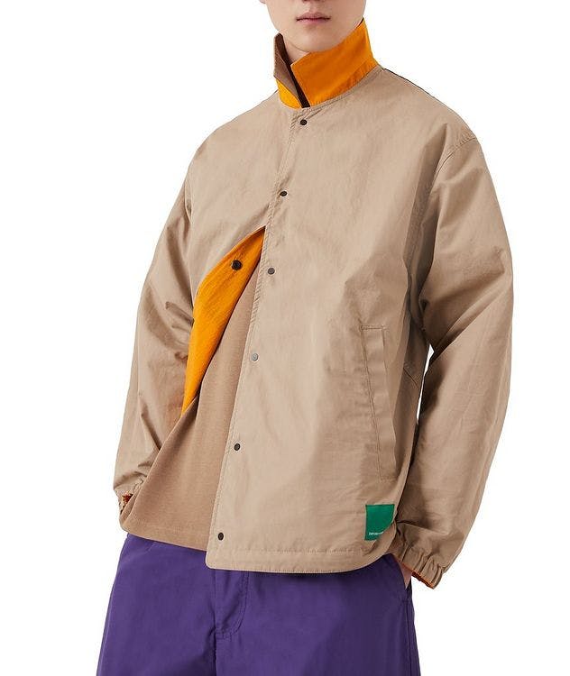 Sustainable Reversible Water-Repellent Crepe Jacket picture 6