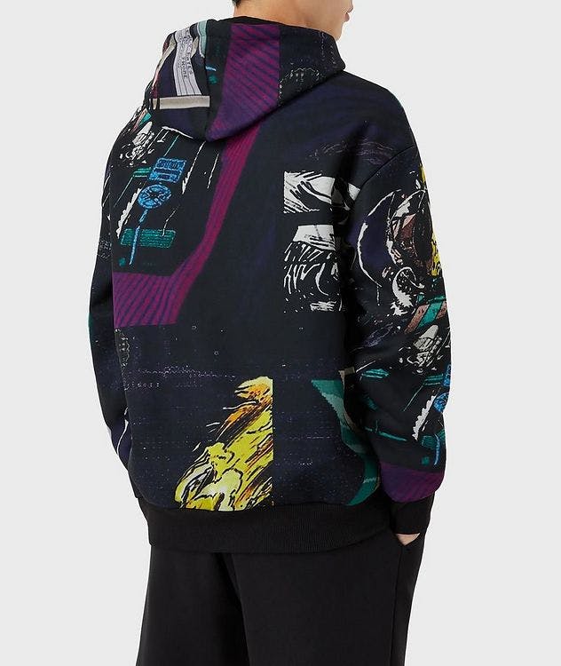 Hooded Sweatshirt With All-Over Racing Print picture 3