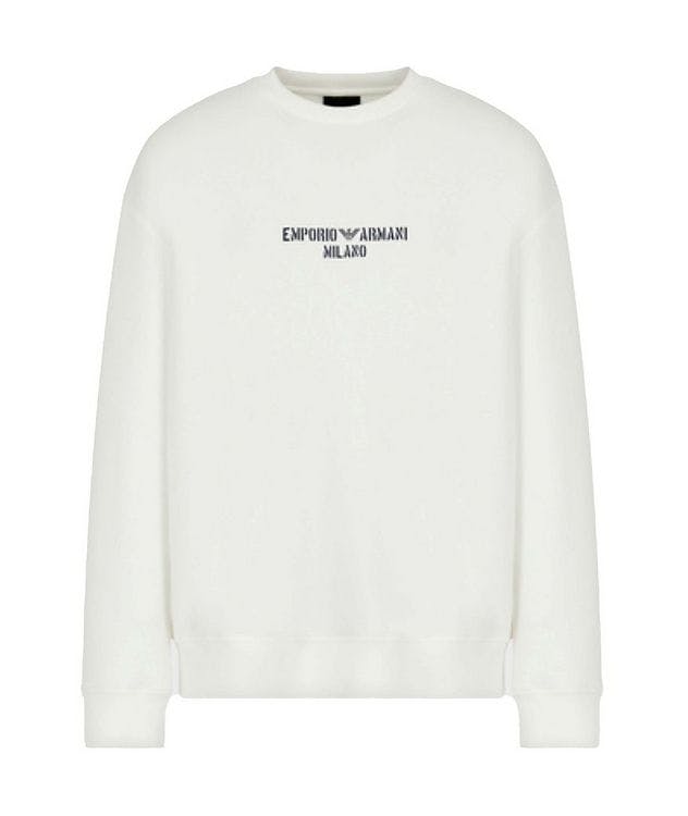 Double-Jersey Crewneck Sweatshirt with Logo picture 1
