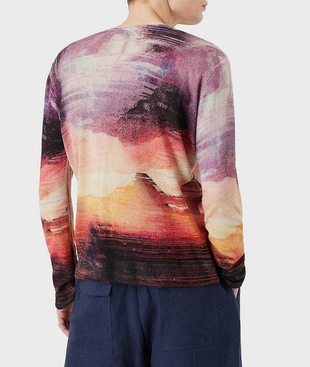 Cashmere Sweater with All-over Print picture 3