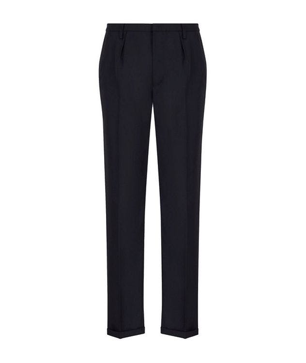 Cuffed Wool-blend Trousers picture 1