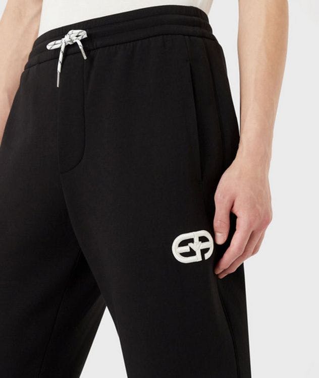 Double-jersey Joggers with Embroidered Logo picture 4