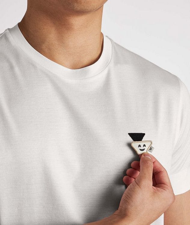 Tencel-Cotton Blend Emoji Jersey T-Shirt picture 5
