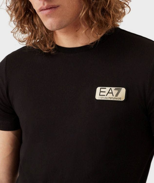 EA7 Logo Cotton T-Shirt picture 4