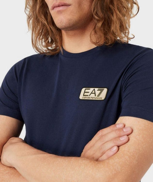 EA7 Logo Cotton T-Shirt picture 4