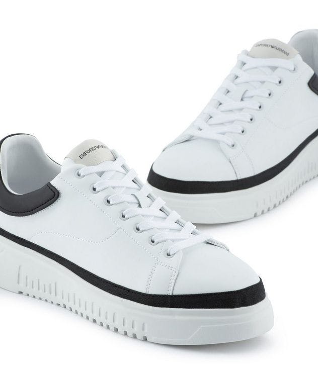 Leather Sneakers with Contrasting Details picture 4