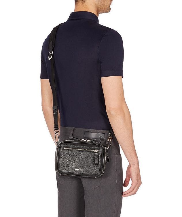 Leather & Nylon Crossbody Bag picture 4