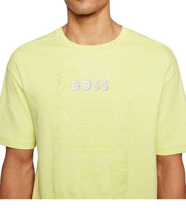 BOSS x AJBXNG Cotton Embroidered Logo T-Shirt  picture 4
