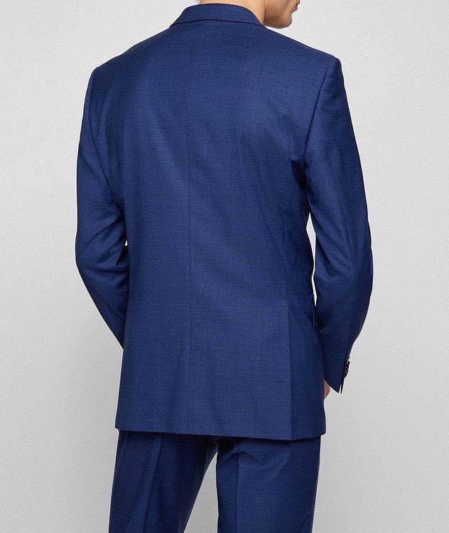 Slim-Fit Micro Patterned Stretch-Wool Suit picture 7