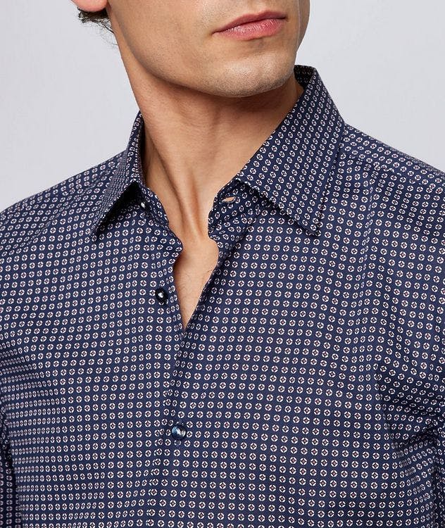 Slim-Fit Printed Stretch Shirt picture 5