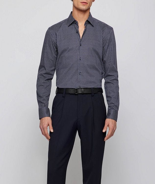 Slim-Fit Printed Stretch Shirt picture 6