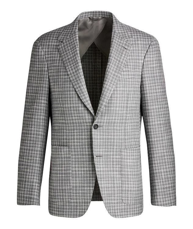 Wool-Cotton-Silk-Linen Mini Check Sports Jacket picture 1
