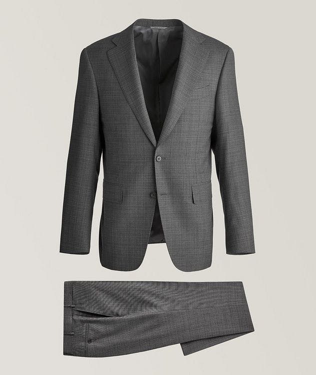 Mélange Crosshatch Wool Suit  picture 1