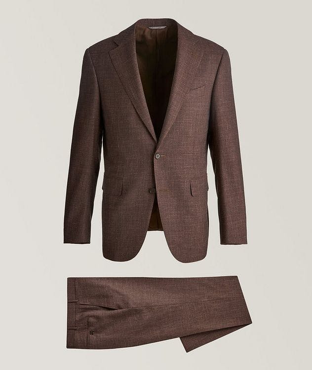 Mélange Wool Silk and Linen Suit picture 1