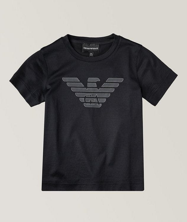Armani Mini Me Tencel-blend Logo Kid's T-Shirt  picture 1