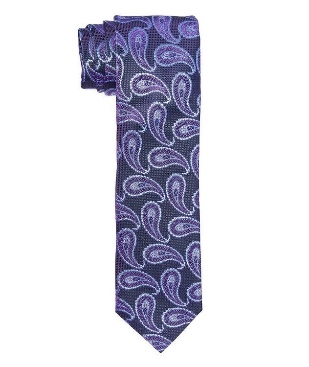 Cravate en soie à motif paisley picture 1