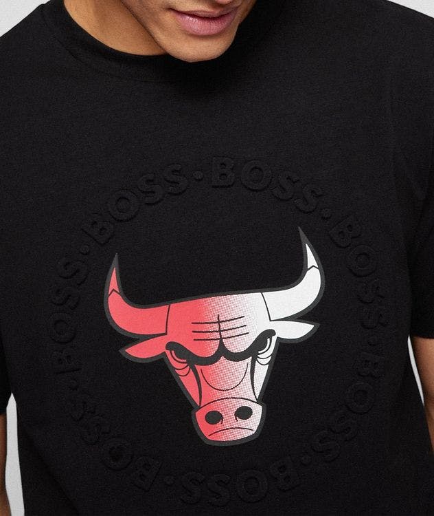BOSS x NBA Bulls Logo T-Shirt picture 4