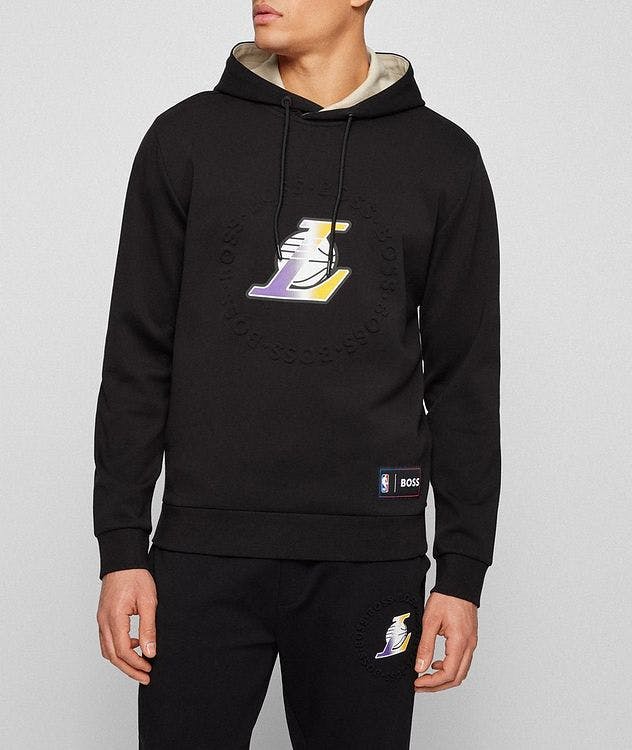 BOSS x NBA Lakers Logo Hoodie picture 2