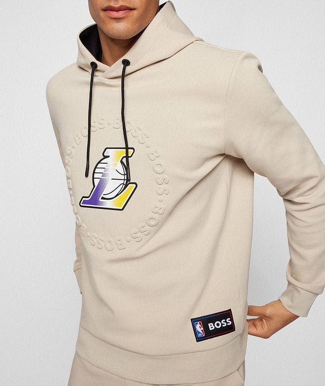 BOSS x NBA Lakers Logo Hoodie picture 4