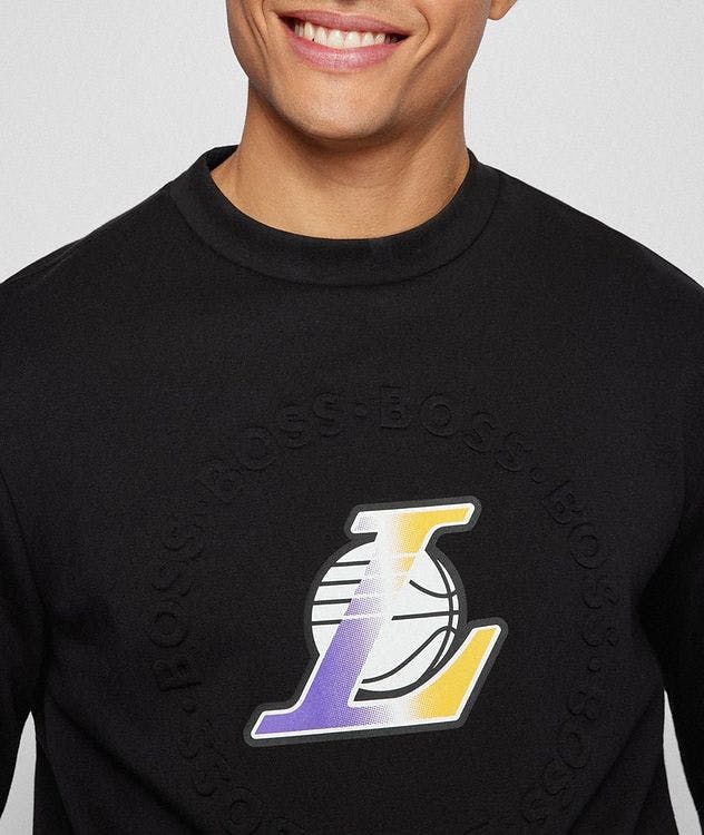 BOSS x NBA Lakers Logo Sweatshirt picture 3