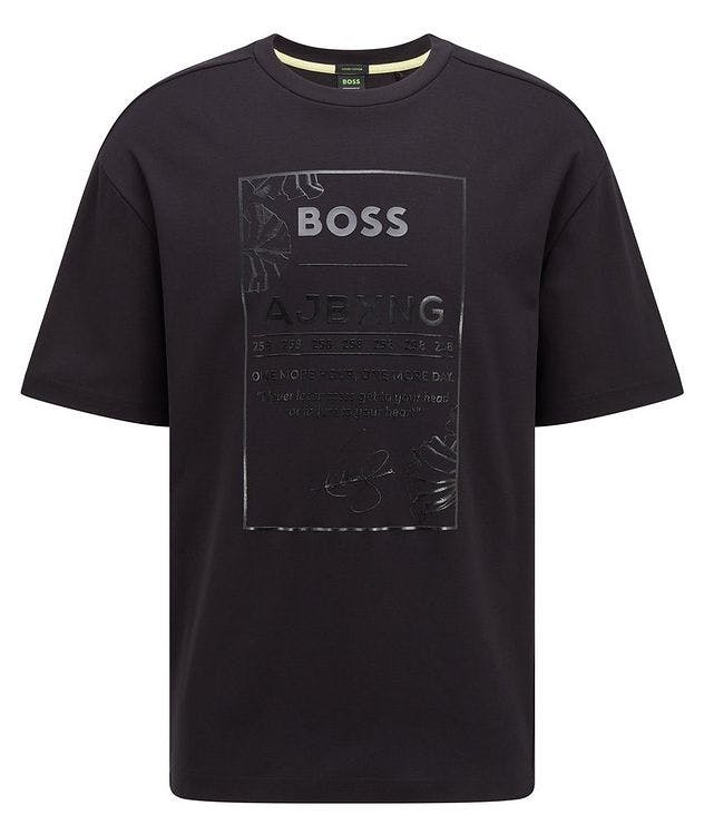 BOSS x AJBXNG Cotton Embroidered Logo T-Shirt  picture 1