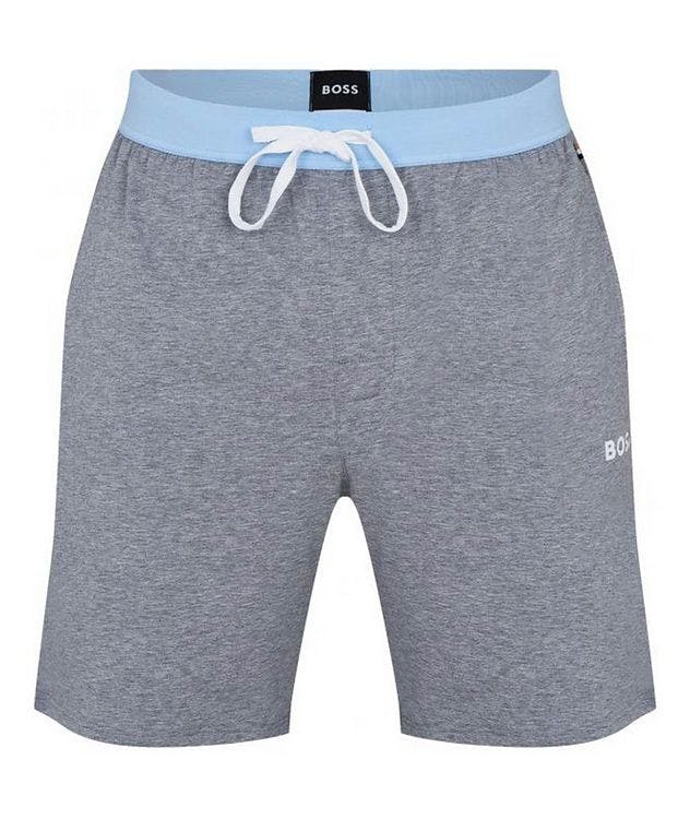 Contrast Band Cotton Logo Shorts picture 1