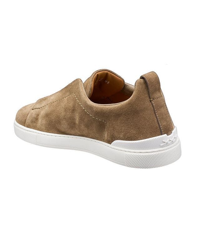 Triple Stitch Suede Slip-On Sneakers picture 2