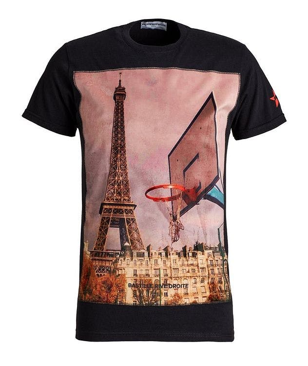 Paris Court Print Cotton T-Shirt picture 1