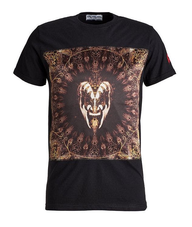 Skull K Icon Print Cotton T-Shirt picture 1