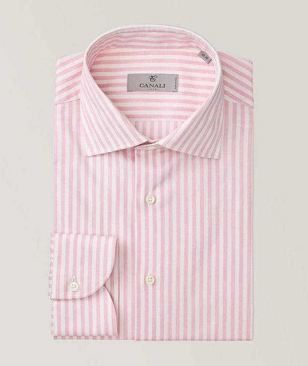 Slim Fit Cotton-Blend Striped Shirt picture 1