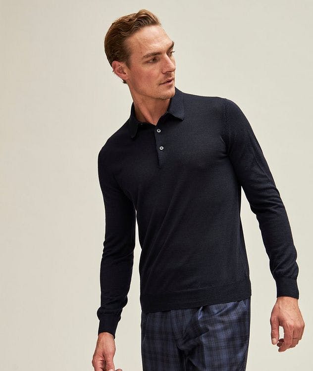 Wool Silk Knitted Polo picture 4