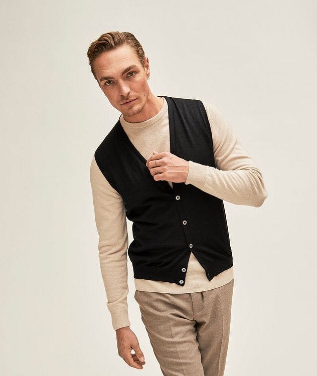 Wool Silk Knitted Vest  picture 2
