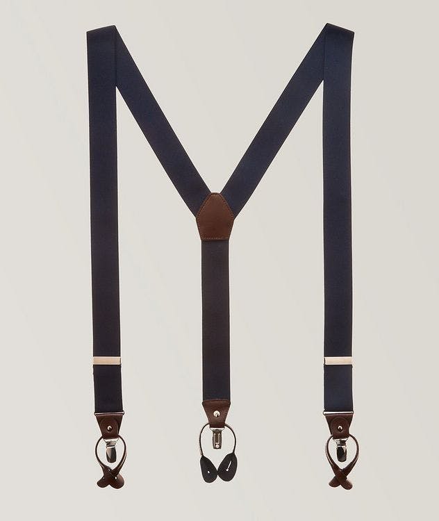 Solid Leather Suspenders picture 1
