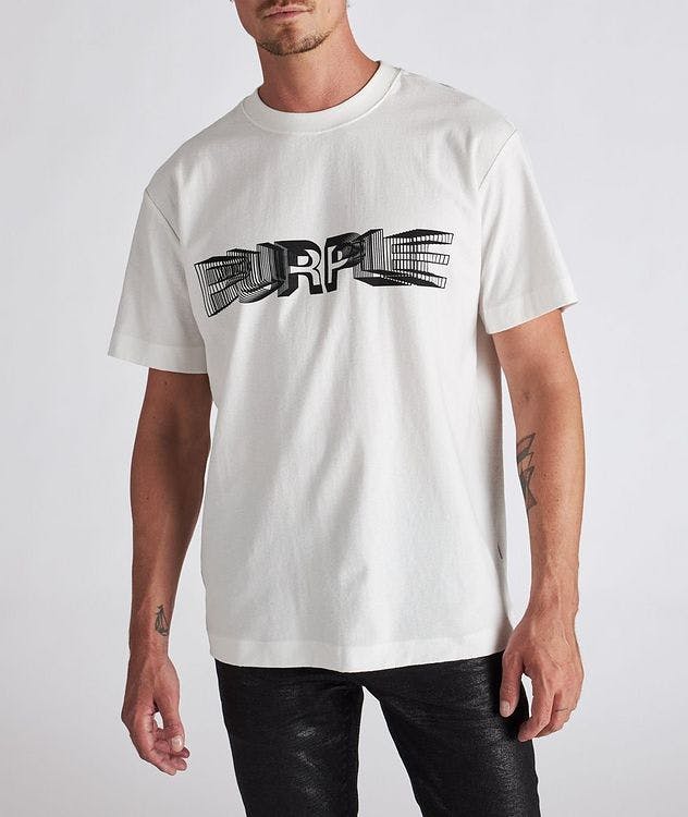 3D Logo Textured Cotton T-Shirt picture 3