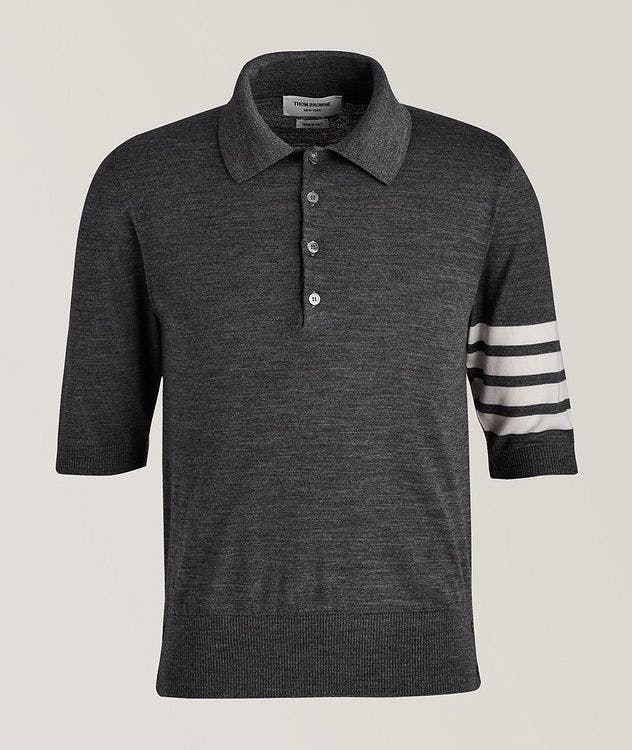 Four-Bar Merino Wool Polo  picture 1