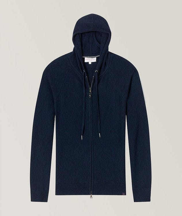 Zip-Up Cashmere Jersey Hoodie picture 1