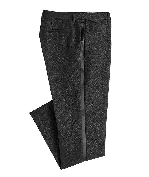 Twill Pattern Tailored Wool Trousers picture 1