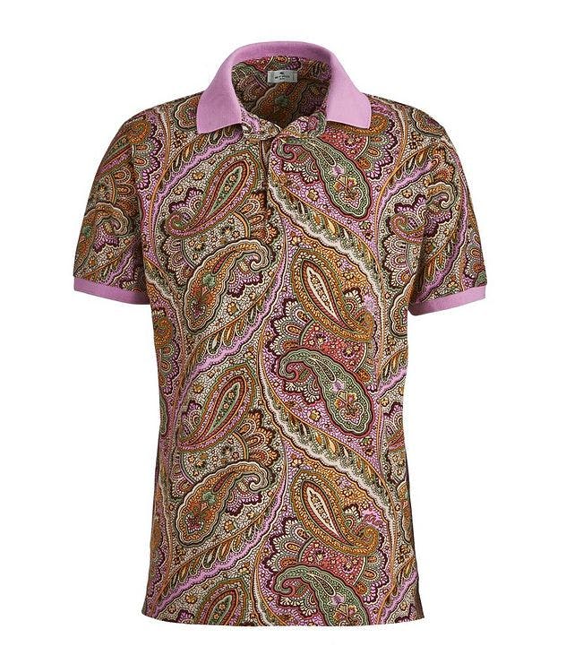 Paisley Printed Cotton Polo picture 1