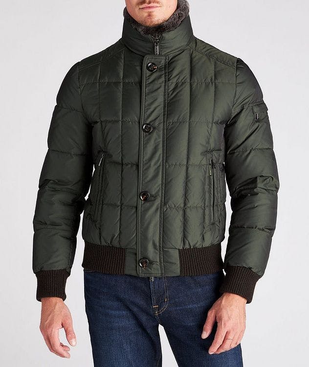 Soleri Fur-Trimmed Quilted Down Bomber Jacket picture 2