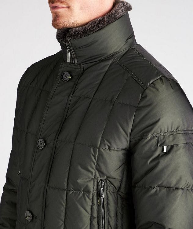 Soleri Fur-Trimmed Quilted Down Bomber Jacket picture 4