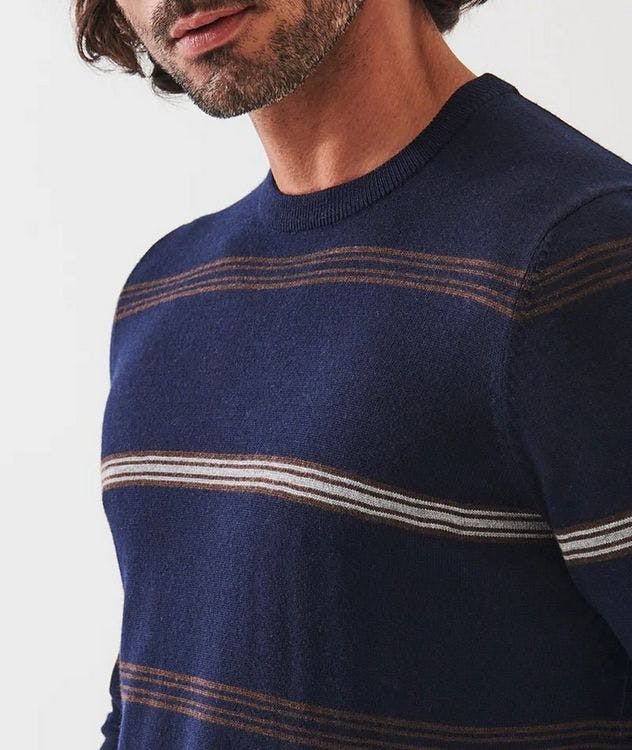 Stripe Patterned Extrafine-Merino Wool Sweater picture 3