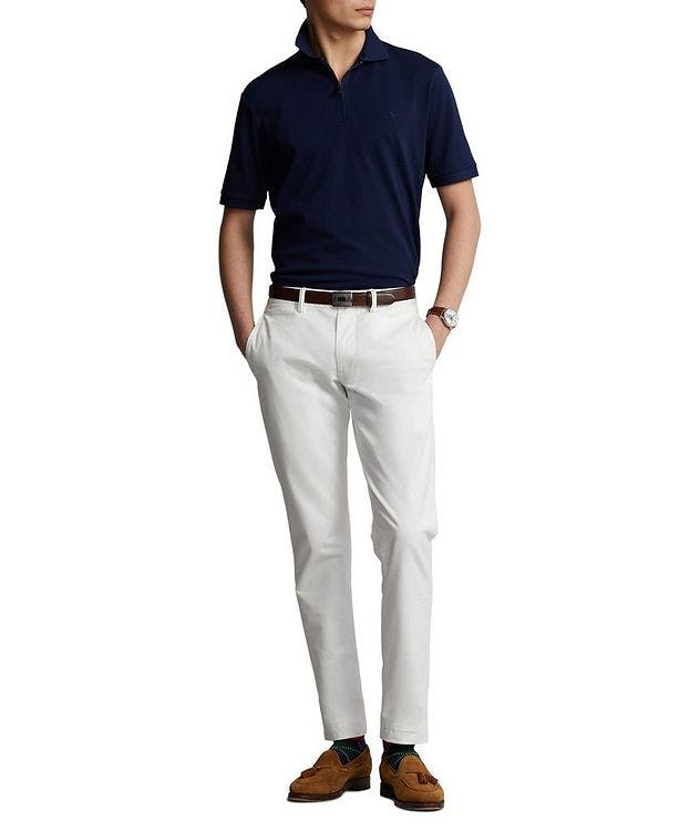Slim Fit Stretch Mesh Polo picture 4