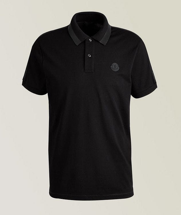Short-Sleeve Logo Embossed Cotton Pique Polo picture 1