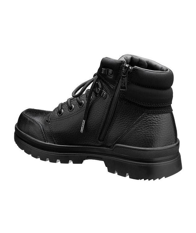 Shane Padded Side-Zip Leather Boots picture 2