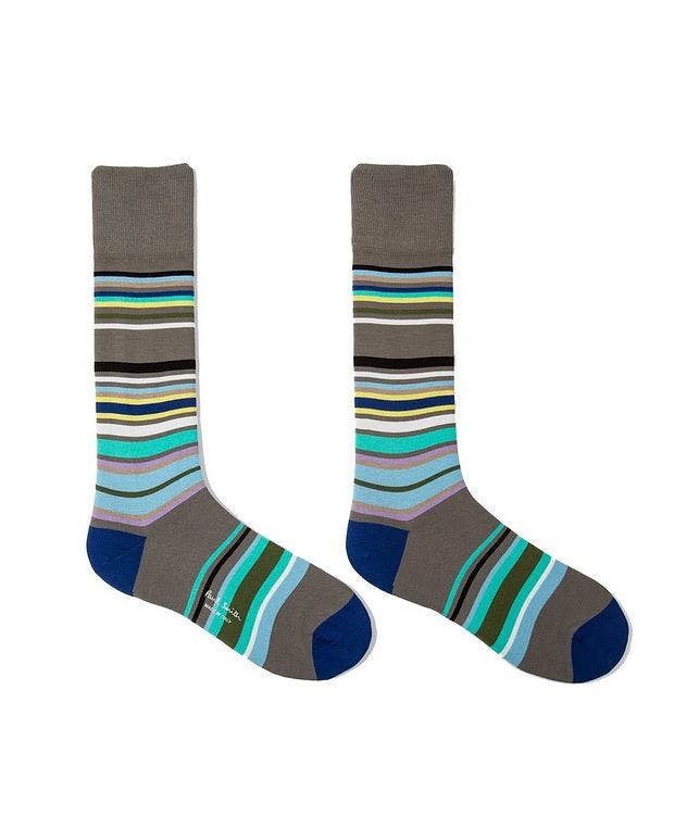 Striped Organic Cotton-Blend Socks picture 1