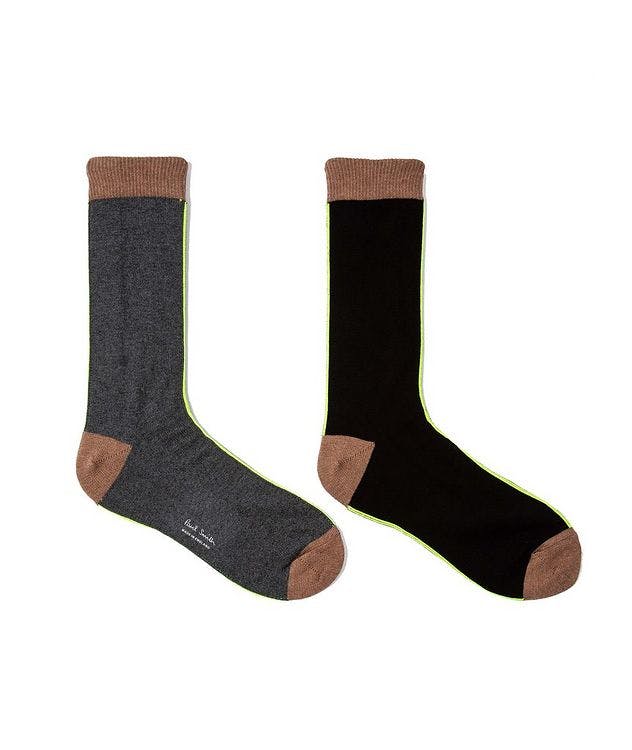Neon Stripe Cotton-Blend Socks picture 2