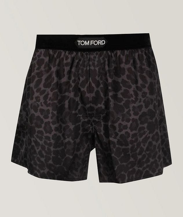 Leopard Printed Silk Boxers picture 1