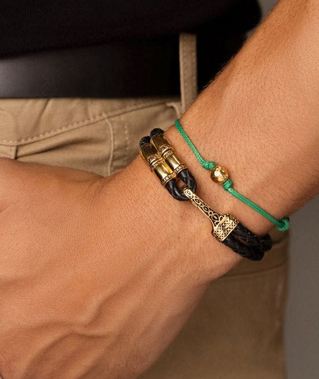 Bali Clasp Lock Leather Bracelet picture 2