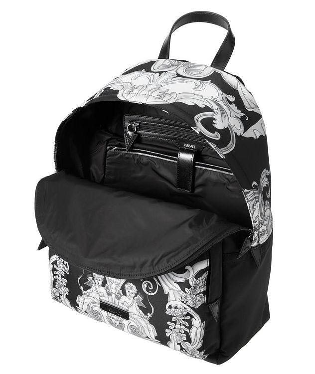 La Medusa Baroque Motif Nylon-Leather Backpack picture 3